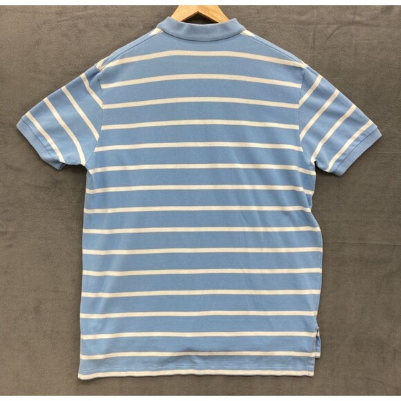 Polo By Ralph Lauren Mens Shirt Size XL Blue White Stripe Rugby Preppy College - Picture 7 of 11